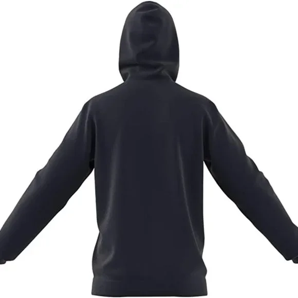 🆕adidas Men's Essentials 3-Stripes French Terry Hoodie, LG-Legend Ink/White,NWT - Picture 2 of 3